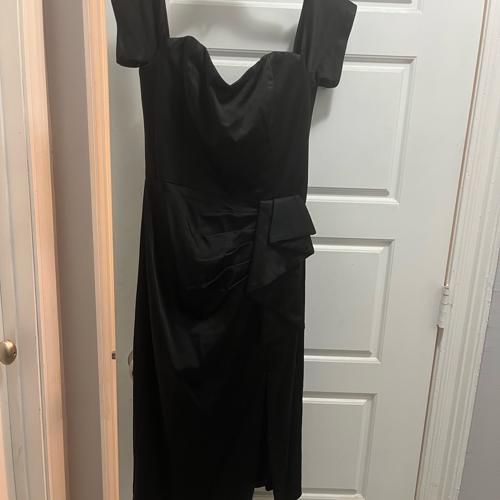 Dress the Population Blue Sheath Midi Dress Sweetheart Neckline. Fits S/M
